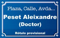 Doctor Peset Aleixandre (avenida)