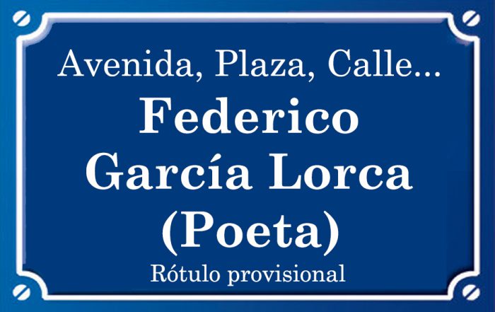 Poeta Federico García Lorca (calle)