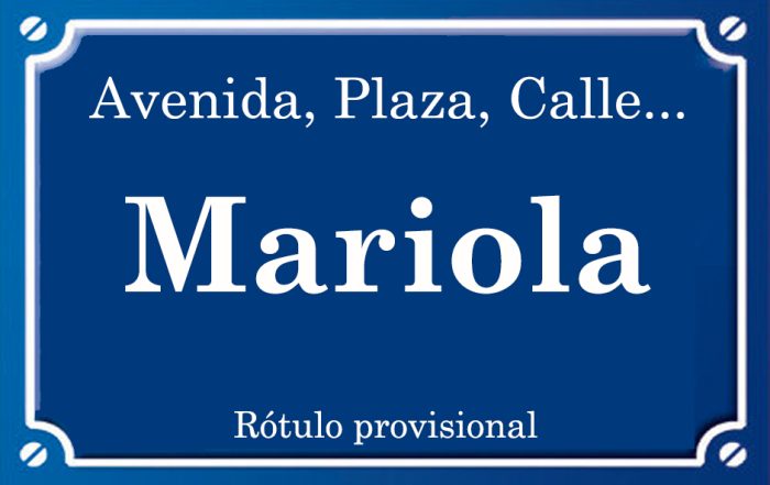 Mariola (calle)