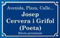 Poeta Josep Cervera Grifol (calle)