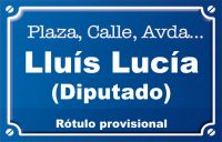 Diputado Lluís Lucía (plaza)
