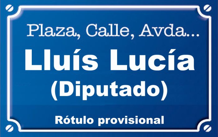 Diputado Lluís Lucía (plaza)