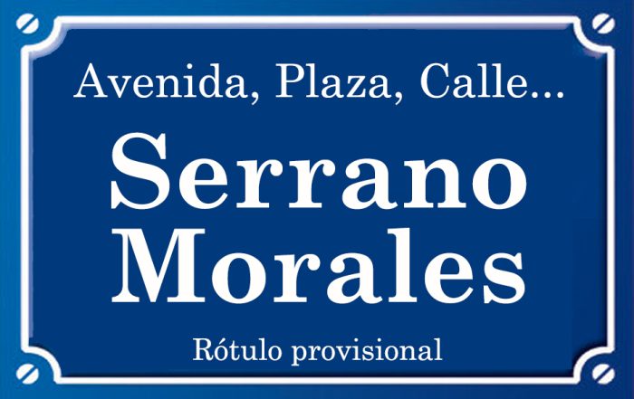 Serrano Morales (calle)