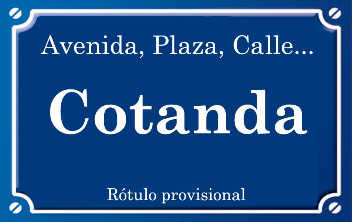 Cotanda (calle)