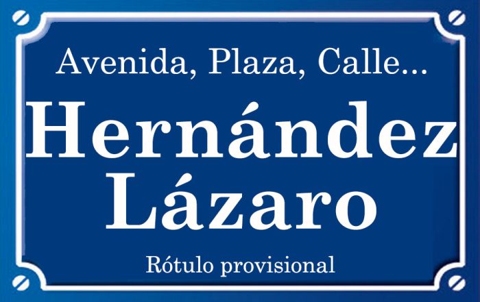 Hernández Lázaro (calle)