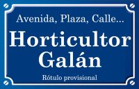 Horticultor Galán (calle)