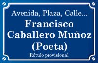 Poeta Francesc Caballero Muñoz (calle)