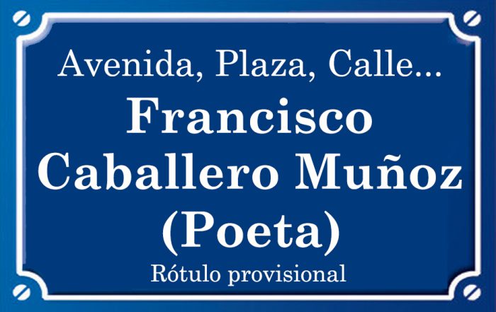 Poeta Francesc Caballero Muñoz (calle)