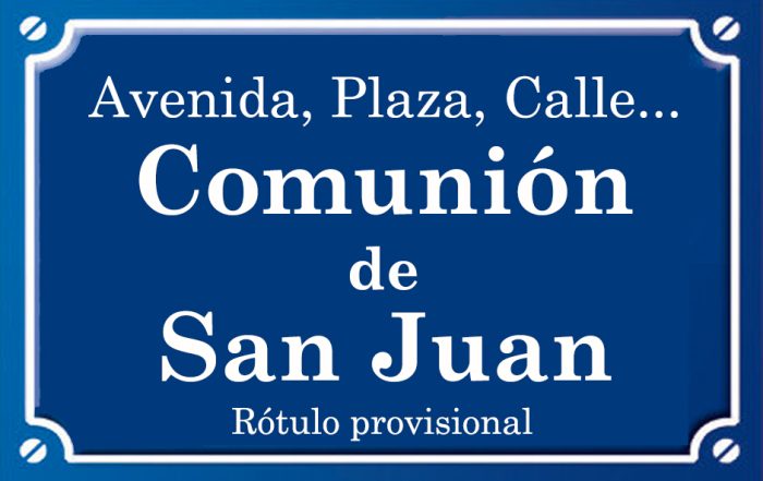 Comunió de Sant Joan (plaza)